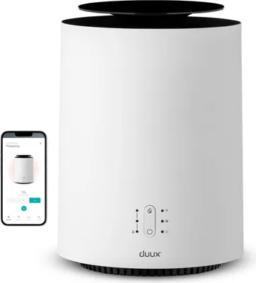 Produktbild von Duux Threesixty 2 Smart Keramik Heizlüfter - 360° Elektrische Heizung Mit 1800 Watt & 3 Leistungsstufen Elektroheizung - Heizlüfter Energiesparend Mit Intelligenter Steuerung - Heizlüfter leise & Heizgerät Weiß