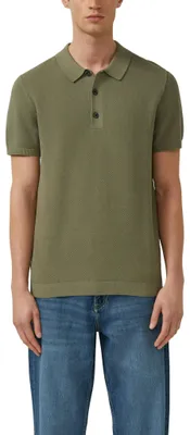 Produktbild von s.Oliver Herren Strickpullover – Polokragen, Regular Fit, Kurzarm