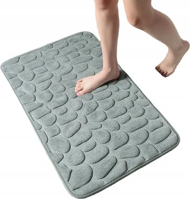 Immagine prodotto di Tappeti da bagno Schiuma antiscivolo MEMORY stones MATA Spessore grigio