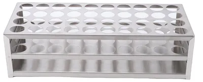 Produktbild von Test Tube Rack 40 Holes 304 Stainless Steel Laboratory Stand Holder for School Experimental Lesson 25mm