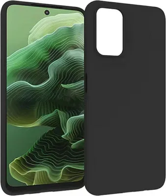 Produktbild von Für Motorola Moto G35 5G Silikon TPU Schutz Hülle Cover Flexibel Ultra Dünn Schwarz