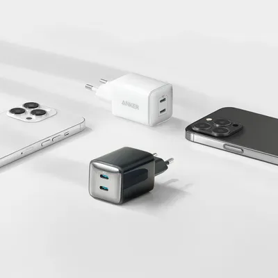 Obrázek produktu pro Napájecí zdroj Anker PowerPort III 40W, 2x USB-C, bílý