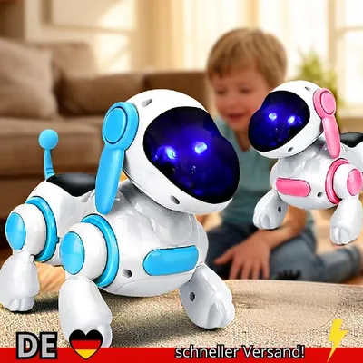 Produktbild von Intelligenter Interaktiver Roboterhund Simuliertes Gehen Licht Ton Musik