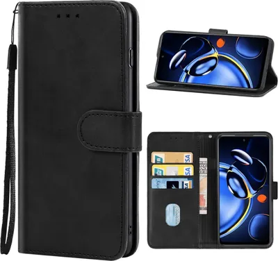 Produktbild von König Design Hülle kompatibel mit Xiaomi Redmi Note 11SE Kunstleder Handyhülle - Handy Case Schwarz