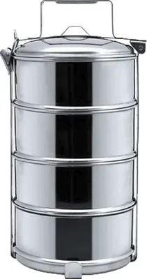 Produktbild von lebensmittelträger 16cm 4 Stück, Edelstahl, Klammerverschluss