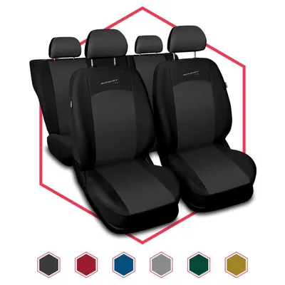 Produktbild von Autositzbezüge Universal Schonbezüge Sitzauflage PKW Auto Set für Saab 9.3 Grau