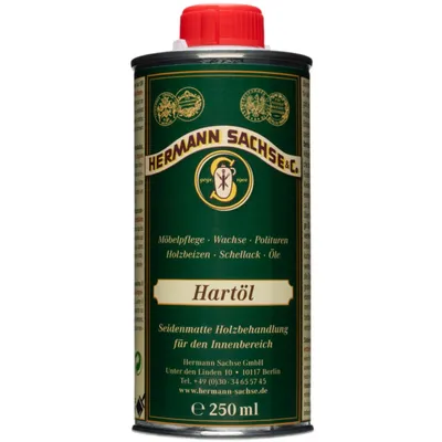 Obrázek produktu pro Hart Öl pro dřevo – Přírodní ochrana dřeva pro nábytek, pracovní desky a parkety, bezbarvé, extrémně odolné dřevoolej, vodoodpudivý
