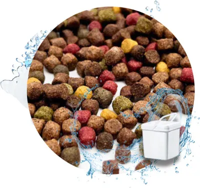Produktbild von WTS Koifutter 5-Sorten Mix mit Spirulina - 5 Liter im Eimer 6 mm