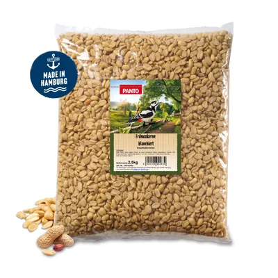Produktbild von PANTO Erdnusskerne blanchiert 2,5kg - Für Wildvögel schalenlose Erdnüsse