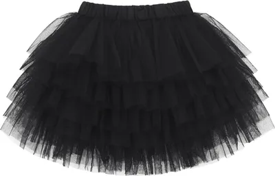 Produktbild von Kleinkind Kinder Mädchen Tuturock Kuchenrock Tütürock Stufenrock Prinzessinrock Kurzer Rock Minirock Ballett Tutu, Schwarz, 160