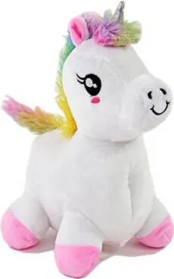 Produktbild von Kögler Plüsch Einhorn Unicorn & Sound Regenbogenschwanz Plüschtier weiß 24cm Neu