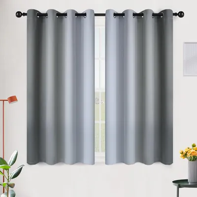 Obrázok produktu pre Zatemňovacie závesy 52x63 cm, prechod sivá až biela, 2 panely, pre spálňu