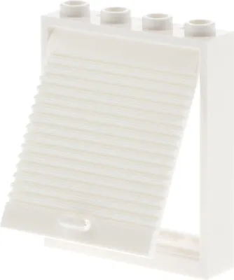 Produktbild von 1x Lego Tür Rahmen 1x4x4 weiß Scheibe Rolltor Fenster weiß 6155 6154c02