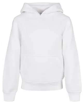 Immagine prodotto di Build Your Brand - Felpa con cappuccio "Basic" per bambini, Cotonelogico LT2768 (116) (bianco)