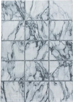 Produktbild von Kurzflor Teppich NAXOS Silber 140 x 200 cm