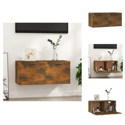 Obrázek produktu pro vidaXL Nástěnná skříňka kouřový dub 80x35x36,5 cm materiál na bázi dřeva - Nástěnné police