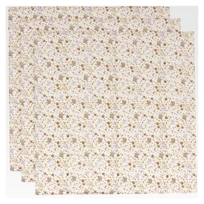 Produktbild von Musselin Tuch für Babys – Flower Fairies – 3er Set – 70x70 cm – 100% Baumwolle – Spucktücher –