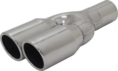 Produktbild von Novus Endrohr zum Anschweißen 2 x 76mm SR-Design Y-Endrohr universal
