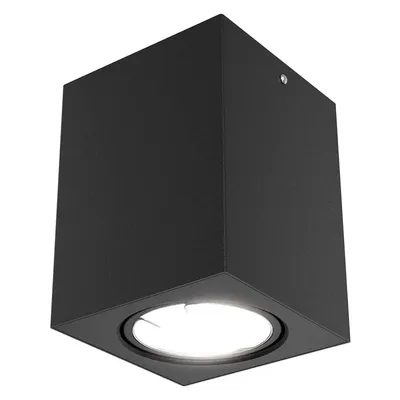 Produktbild von Briloner LED Deckenleuchte Aufbaulampe Tube Schwarz 5W GU10 400lm Warmweiß 3000K schwenkbar