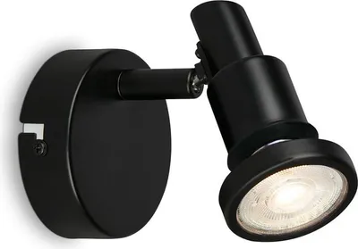 Image de Spot LED, noir, 1xLED/GU10/4,8W