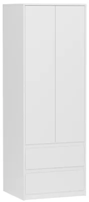 Obrázek produktu pro Skříň šatna 63 cm 2 dveře 2 zásuvky FRAMIRE B-6 bílá