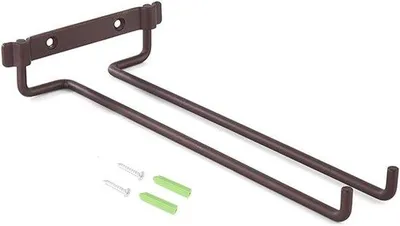 Immagine prodotto di Portabicchieri da vino in metallo - Portabicchieri da vino - da appendere sotto il bancone - Portabicchieri da vino in metallo per cucina, bar e ristorante - bronzo opaco
