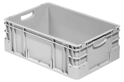 Produktbild von Euroformat Stapelbehälter 600x400x220 mm in grau