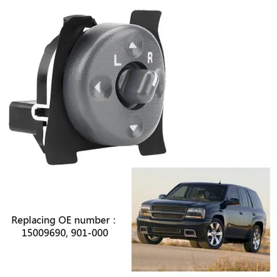 Image de Commande à distance électrique pour rétroviseur extérieur, pour Chevrolet et GMC Tahoe, Astro, C/K 15009690