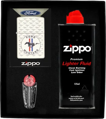 Produktbild von Feuerzeug-Set  ZIPPO  FORD MUSTANG HORSE & BARS DESIGN Geschenk No1