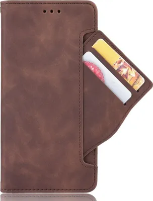 Produktbild von Mobigear Slide Wallet Schutzhülle für Nokia 7.2 – Klapphülle/Geldbörse – Braun