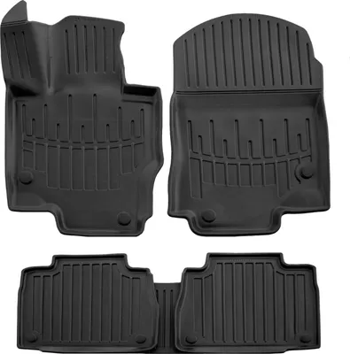 Image de 3D Tapis De Sol en Caoutchouc Premium Pour Mercedes GLE Class W167 Depuis 2018 5pcs, Bord Haut, Noir, Antidérapant, Toutes Saisons