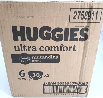 Produktbild von Huggies Ultra Comfort Windelhosen Größe 6 15 25 Kg Packung 60 Stück Extra saugfähig bequem
