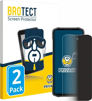 Produktbild von 2x BROTECT Sichtschutzfolie für Doogee Blade 20 Anti-Spy Privacy Sichtschutz Blickschutz Folie Blaulicht-Schutz