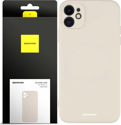 Image de Coque en silicone SPACECASE Coque en silicone pour iPhone 11 Beige