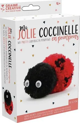 Produktbild von Pompon-Set Marienkäfer – Graine Creative