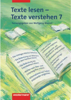 Produktbild von Texte lesen, Texte verstehen 7. Arbeitsheft