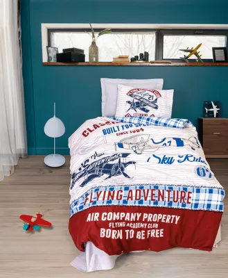 Obrázok produktu pre L'Essentiel Linge de Maison, Flying - Grey, Ranforce Súprava prikrývok Young, sivá, 100 % BAVLNA RANFORCE, 160 x 220 cm