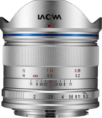 Produktbild von LAOWA 7,5 mm f/2 MFT (4/3) Standardobjektiv Silber