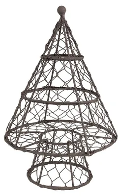 Produktbild von Clayre & Eef Dekoration Weihnachtsbaum Ø 21x33 cm Braun Metall
