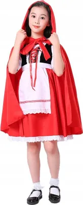 Obrázok produktu pre Korbi | Kostým Červená čiapočka XL - Červený - Jedinečný dizajn - Ideálny na karneval a Halloween