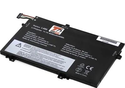 Produktbild von T6 Power Akku für Lenovo ThinkPad L480 20LS, Li-Poly, 11,1 V, 4050 mAh (45 Wh), schwarz