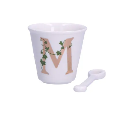 Produktbild von La Porcellana Bianca Tasse mit Löffel 75 ml Muster m P00450015M