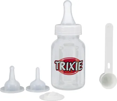 Image de Set de biberons 120 ml transparent/blanc