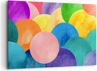 Produktbild von Bild auf Leinwand - Leinwandbild - Abstraktion modern - 120x80cm - Wand Bild - Wanddeko - Leinwanddruck - Bilder - Kunstdruck - Wanddekoration - Leinwand bilder - Wandkunst - AA120x80-3794
