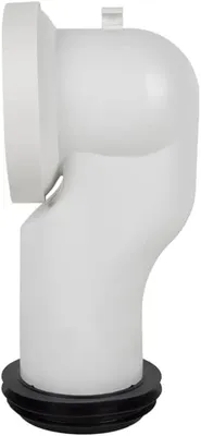 Productafbeelding van Verbindingsmof Hoek - Toilet aansluiting - Loodgieterswerk - 90 graden bocht - Ø 110 mm - Wit
