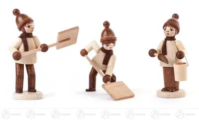 Obrázek produktu pro Miniaturní sněhový pluh přírodní (3) Výška cca 6 cm NOVINKA