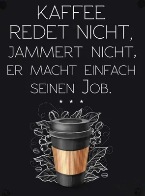 Produktbild von vianmo Holzschild 40x30 cm Kaffee redet nicht, jammert schwarz Essen Trinken