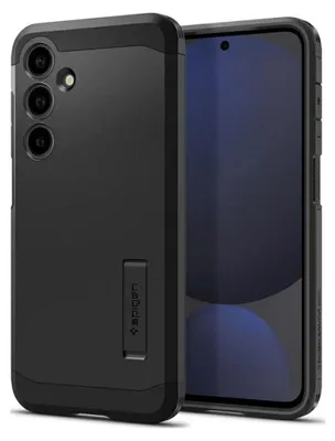 Image de Spigen Tough Armor (MagFit), coque, Samsung, Galaxy S24 FE, 17 cm (6,7 pouces), noire