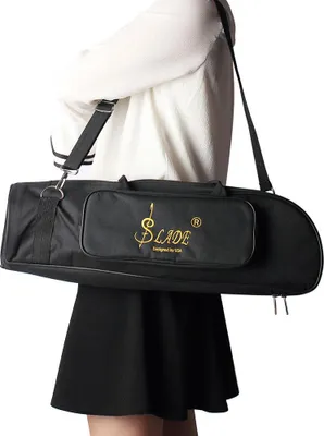Image de 600d imperméable trompette gig-bag tissu Oxford bandoulière réglable sac 5mm coton rembourré