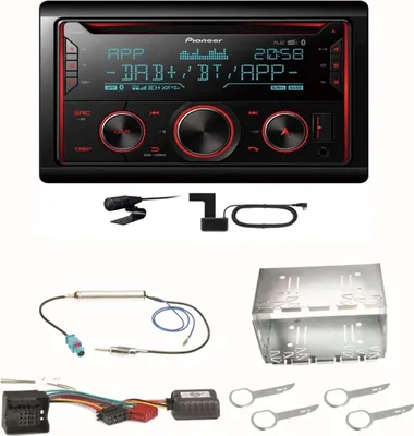Produktbild von Pioneer FH-S820DAB Digitalradio Bluetooth FLAC USB CD Einbauset für Fox Polo 9N3